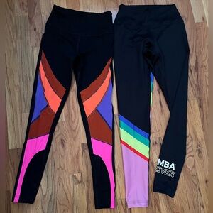 2 pairs of size XS Zumba wear leggings!